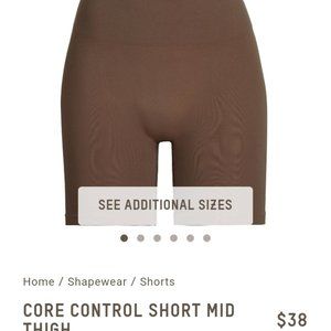 SKIMS core control mid thigh short